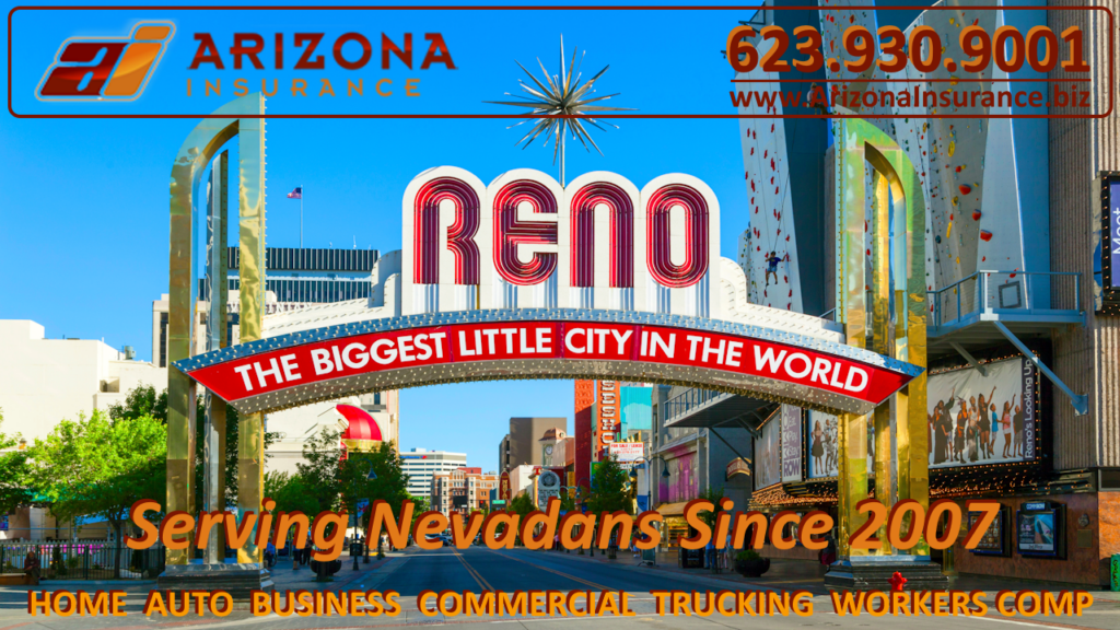 Reno, Nevada Insurance Services Home Auto Business Workers Comp Commercial Trucking Insurance